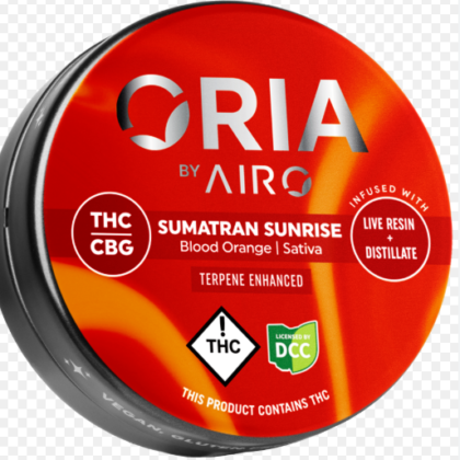 Oria Blood Orange Sumatran Sunrise Live Resin 10 Pack | 50mg Each Gummies